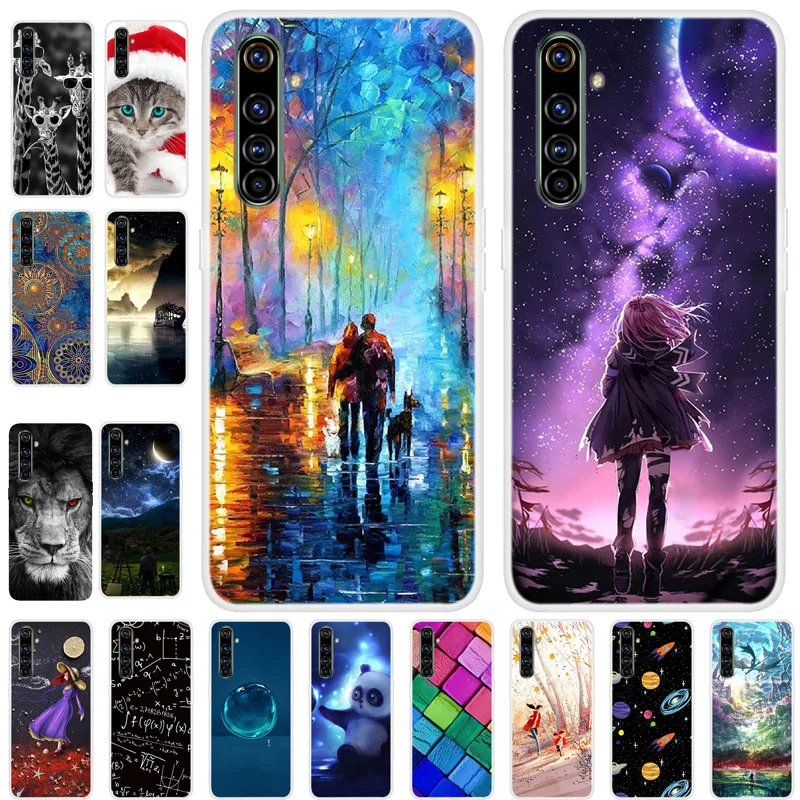 Чехол для OPPO Realme 6 чехол Realme6 бампер чехлы Pro 6i Мягкий ТПУ силиконовый накладка