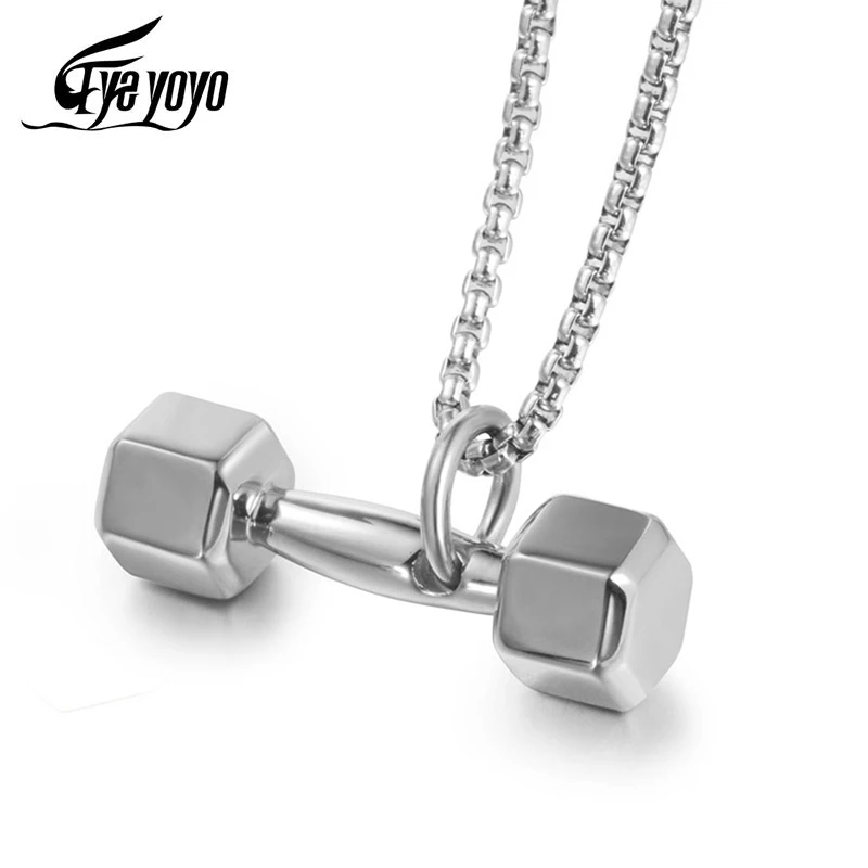 EyeYoYo весов Цепочки и ожерелья тренажерный зал ожерелье с гантелями Украшения для