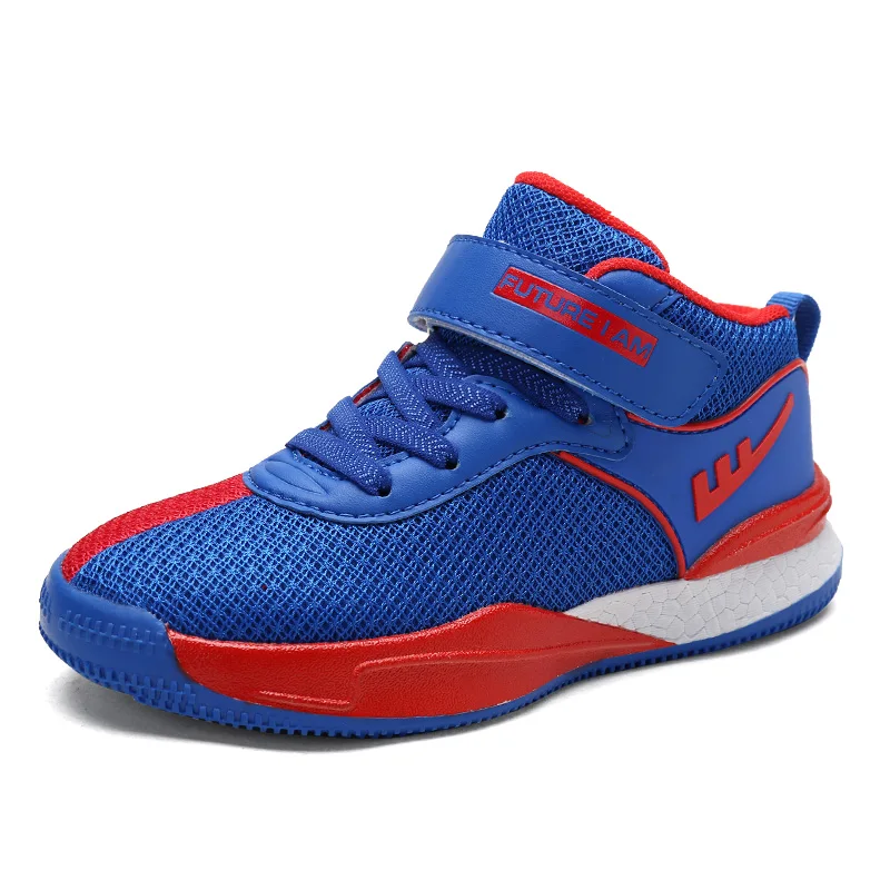 Баскетбольная обувь для мальчиков и девочек дышащие кроссовки из сетчатого
