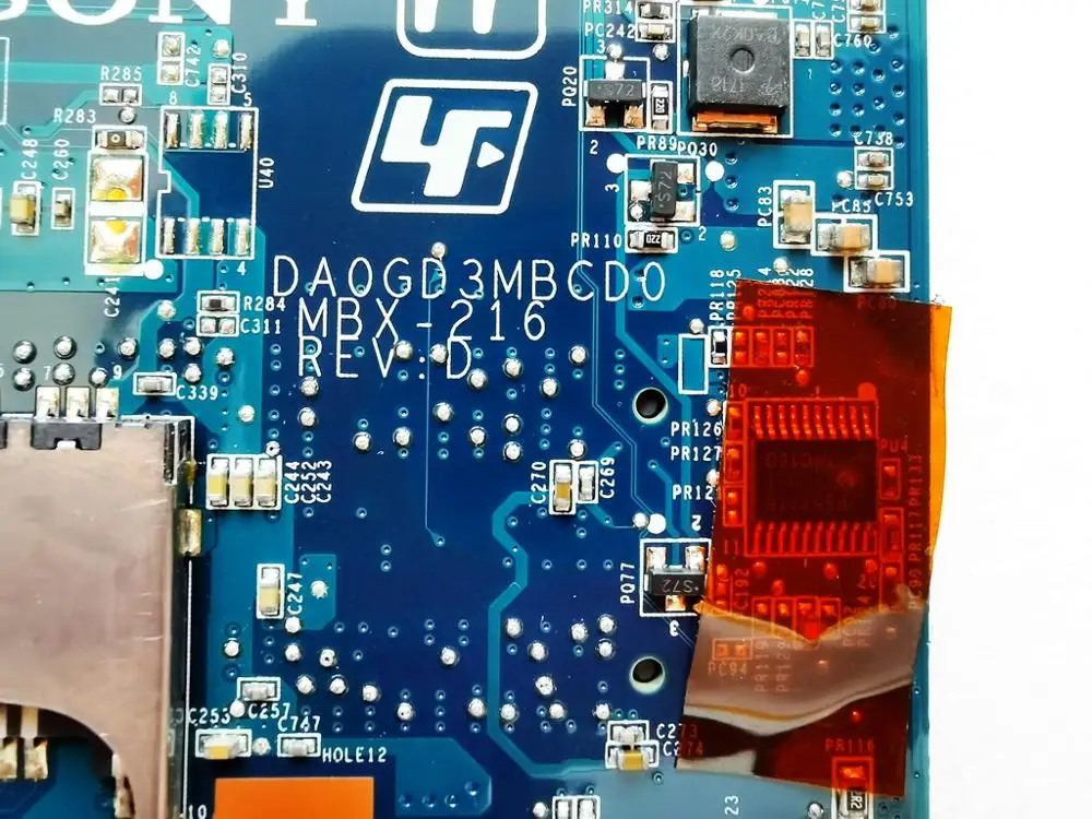 Оригинальная материнская плата для ноутбука SONY MBX-216 GF310M 512M HM55 DA0GD3MBCD0
