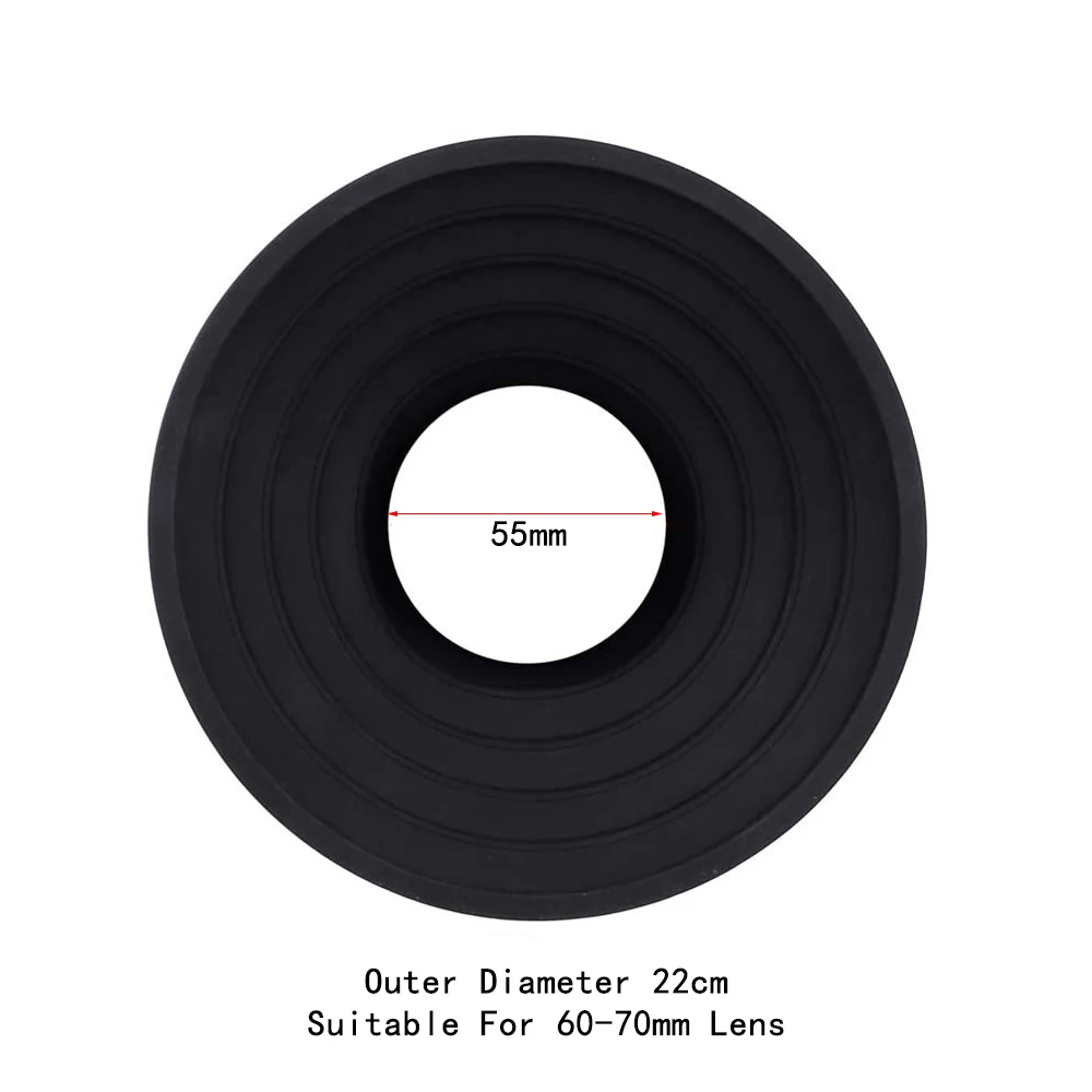 Конечной анти стекло или антибликовым покрытием силиконовая складная бленда для