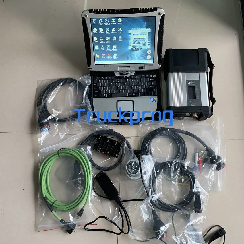 2023 МБ star c5 sd connect C5 Wifi PK C4 мультиплексор xentry das wis epc Compact 5 для benz грузовик автомобиль диагностический инструмент + CF19 ноутбук