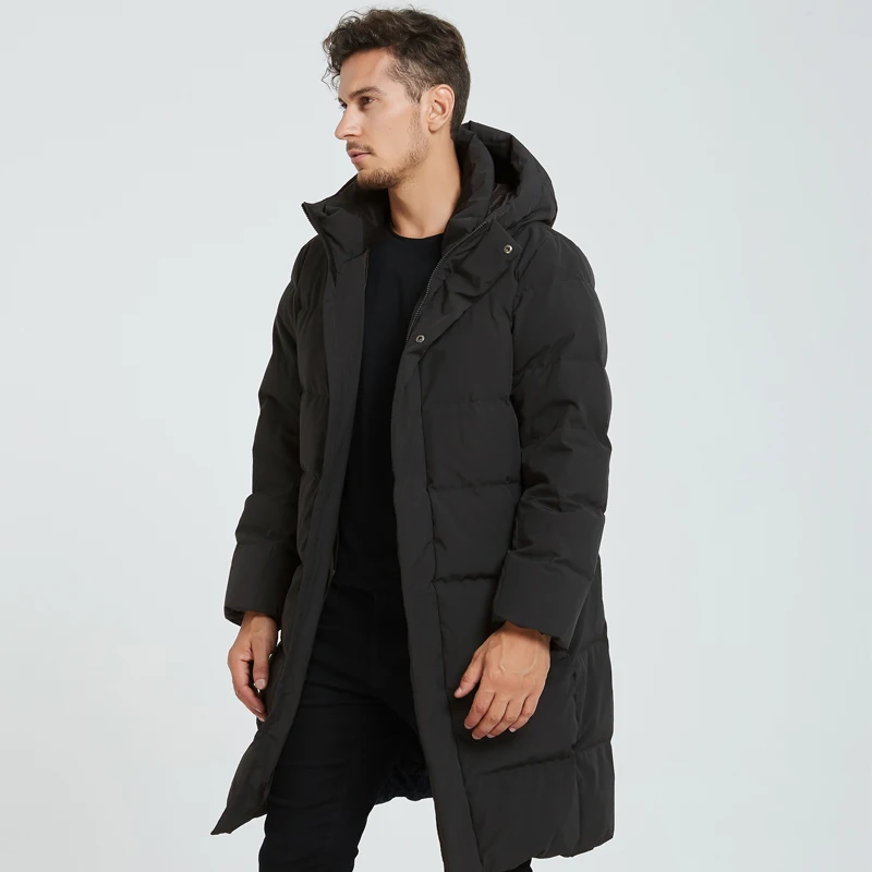 HIGHROCK новая зимняя Мужская/Женская/парная модель куртка с капюшоном на гусином