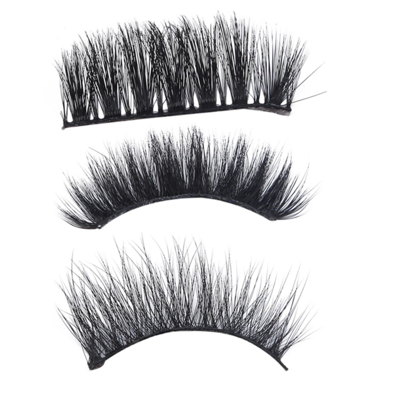 2 пары натуральных искусственных длинных ресниц для макияжа 3d норковые ресницы