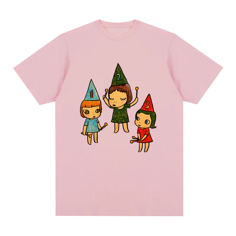 

Милая уличная футболка Yoshitomo Nara, хлопковая Мужская футболка, новая футболка, мужские топы Wo