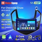 Авторадио для Chevrolet Cruze 2012 2013 2014 2015 Android автомобильное радио стерео 2 Din Carplay мультимедийный DVD-плеер GPS-навигация