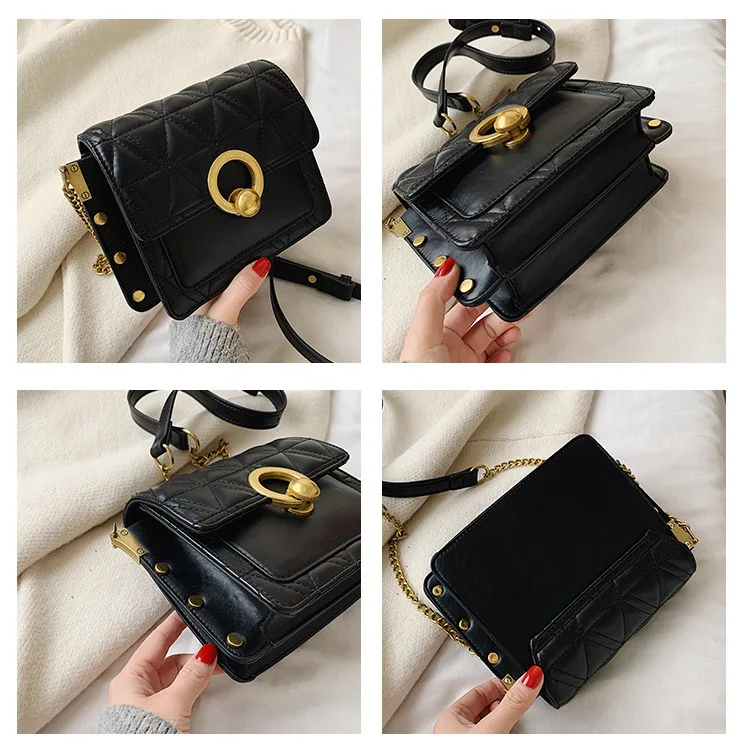 Женская сумка новинка 2020 модный натуральный ромбовидный мессенджер маленькая