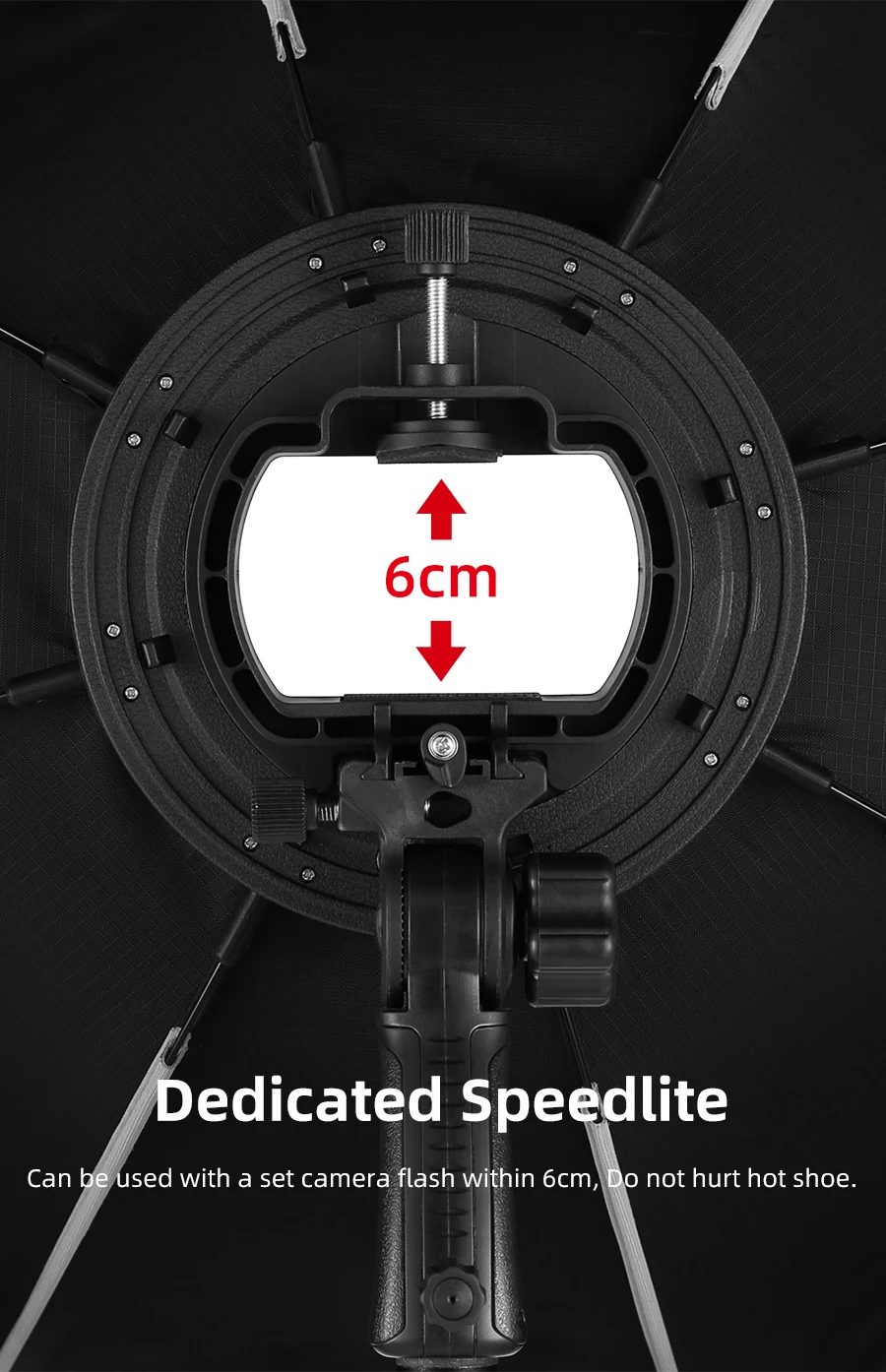 Triopo KS55 55 см Speedlite портативный софтбокс в виде ВОСЬМИУГОЛЬНОГО зонта с сотовой сеткой наружная вспышка Мягкая коробка для Canon Nikon Godox