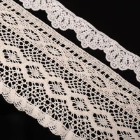cusack 2 yards 12 cm ivory lace trims ribbon applique cotton for garment diy crafts home textiles trimmings lace fabric sewing