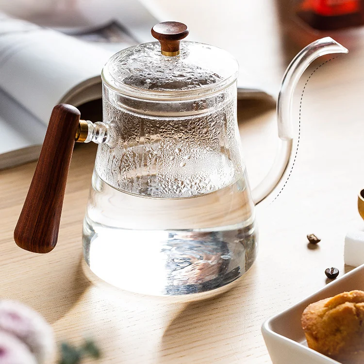 

Manual Filter Coffee Kettle Glass Filter Coffee Machine Portable Teapot Transparent Kahve Makineleri Home Coffeeware ED50KH