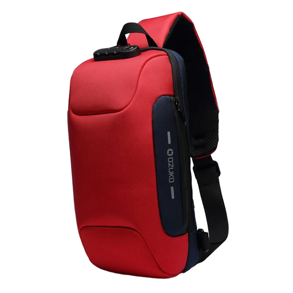 

Sling Bag Shoulder Waterproof with USB Charging Port for Men camouflage