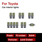 Для Toyota RAV4 Land Cruiser Prado FJ cruiser Fortuner купольное освещение Автомобильные светодиодные лампы Внутреннее освещение s Аксессуары для багажника