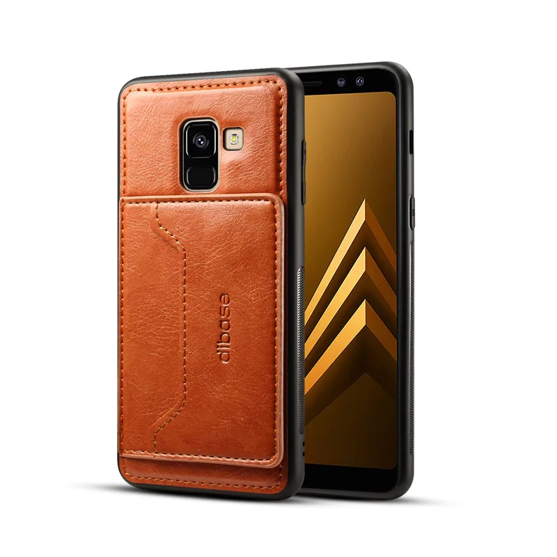 Хаки Для samsung Galaxy A50 A30 A20 A70 A30S S10 S9 A7 A9 A8 A6 J4 Plus S10E кожаный чехол-книжка чехол КРЫШКА ДЛЯ samsung обратите внимание; размеры 9 и 10 плюс - Цвет: Хаки