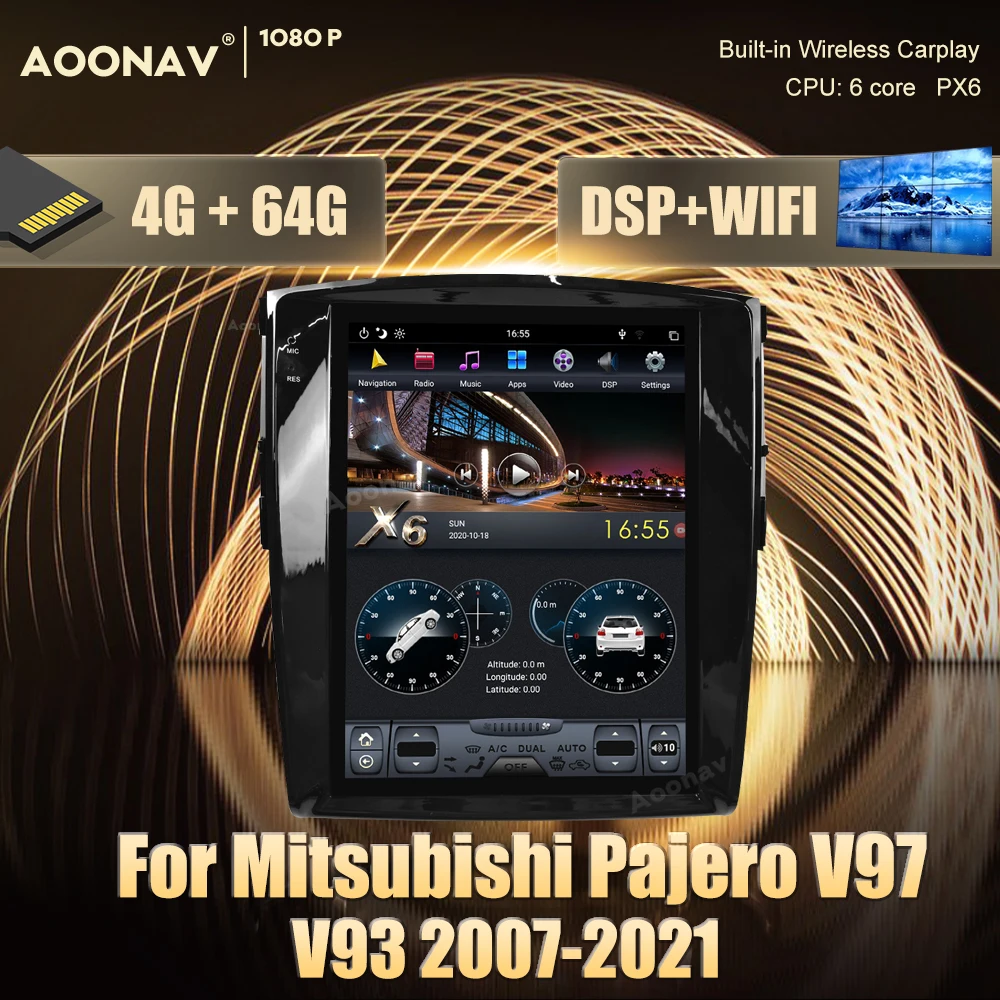 

2 din Android car GPS radio multimedia player For Mitsubishi Pajero V97 V93 2007-2021 car DvD Stereo receiver player Head Unit