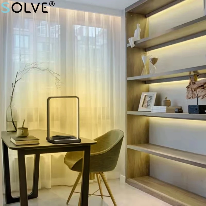 wireless charger table lamp nordic foldable bedroom bedside lamp usb touch switch 3 level dimming mobile phone wireless charging free global shipping