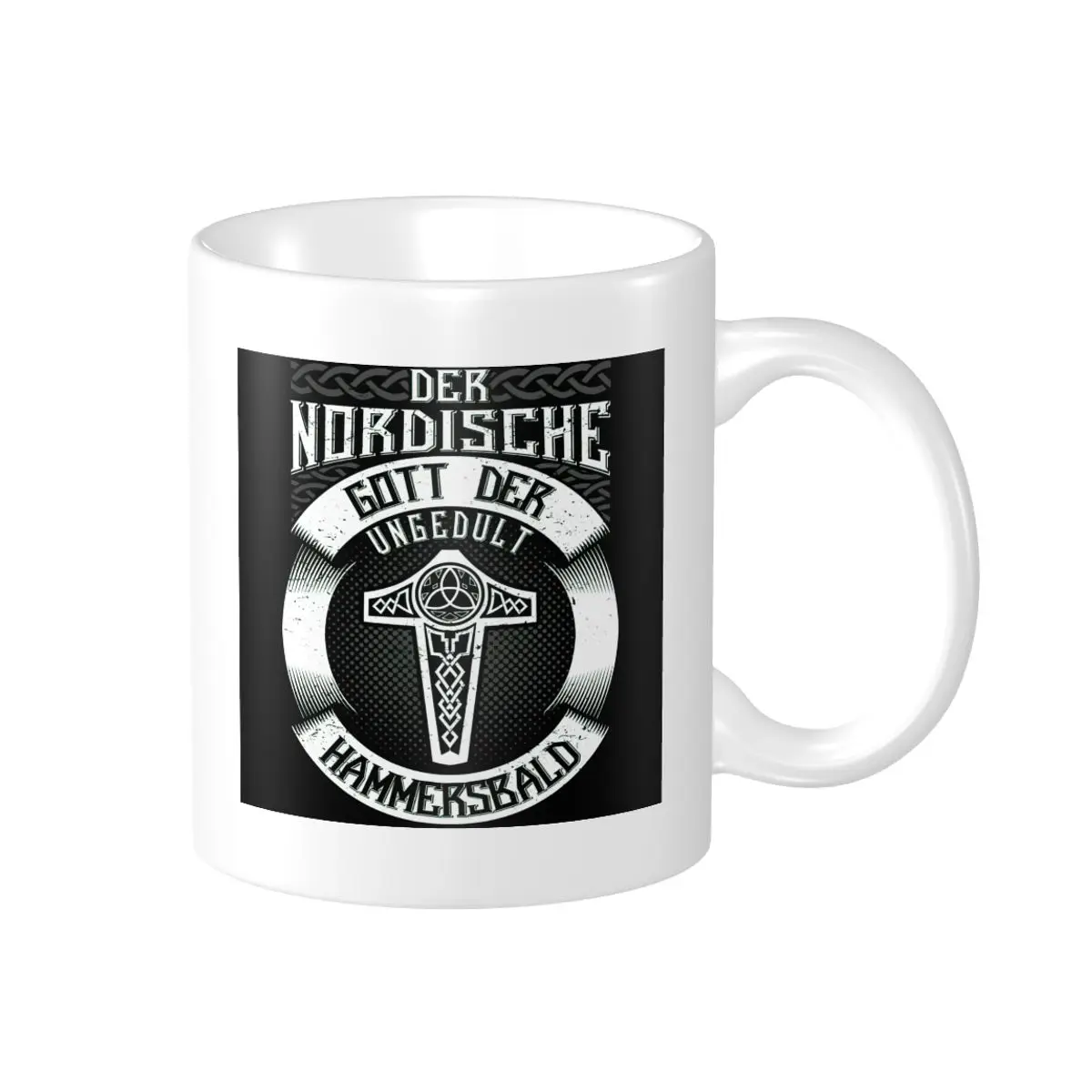 Рекламная акция кружки в виде скандинавских богов викингов смешные графические