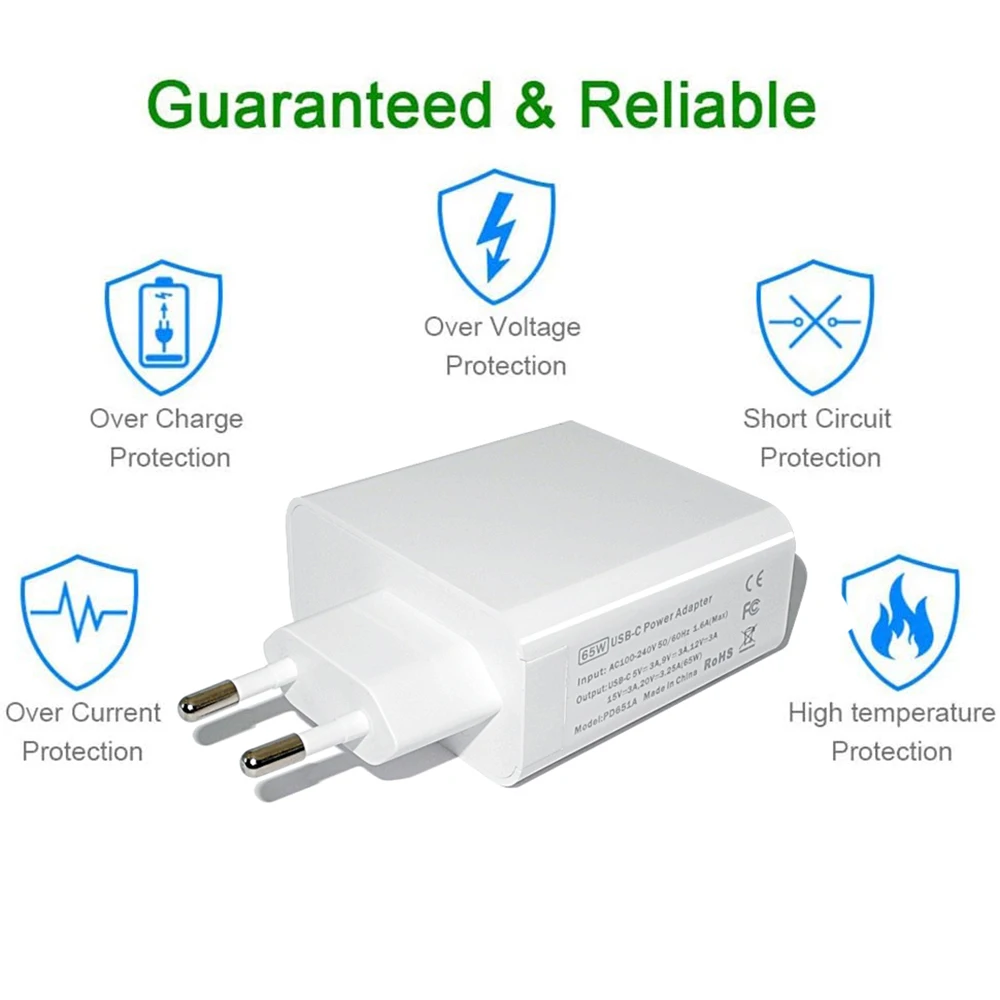 45 вт 65 вт 87 вт 20в 3 25a usb type c pd зарядное устр