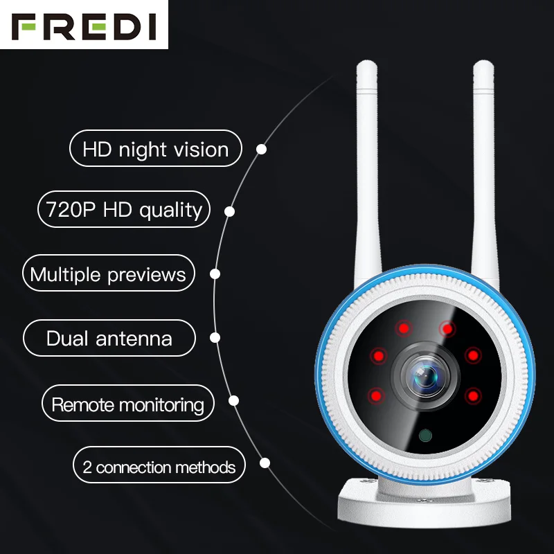FREDI 960P 1080P Outdoor WiFi Wireless Security Bullet Surveillance Camera Waterproof Night Vision CCTV motion detect IP | Безопасность