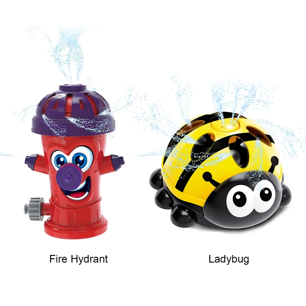 Детский спринклер божья коровка игрушка с распылителем воды огонь гидрант для