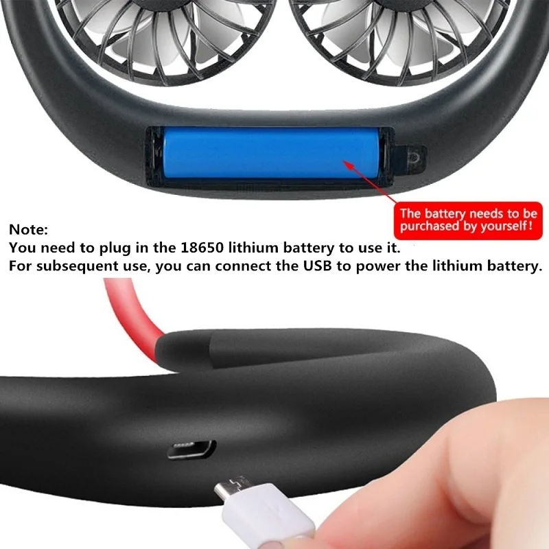 Hoomall переносные вентиляторы ручной свободный шейный браслет Вентиляторы Спорт