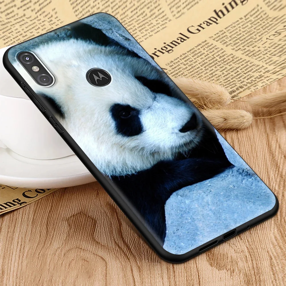 

Panda Silicone TPU Case for Motorola G G8 Power G9 G10 G30 Plus Play E6S Edge One Fusion Stylus Cover Coque