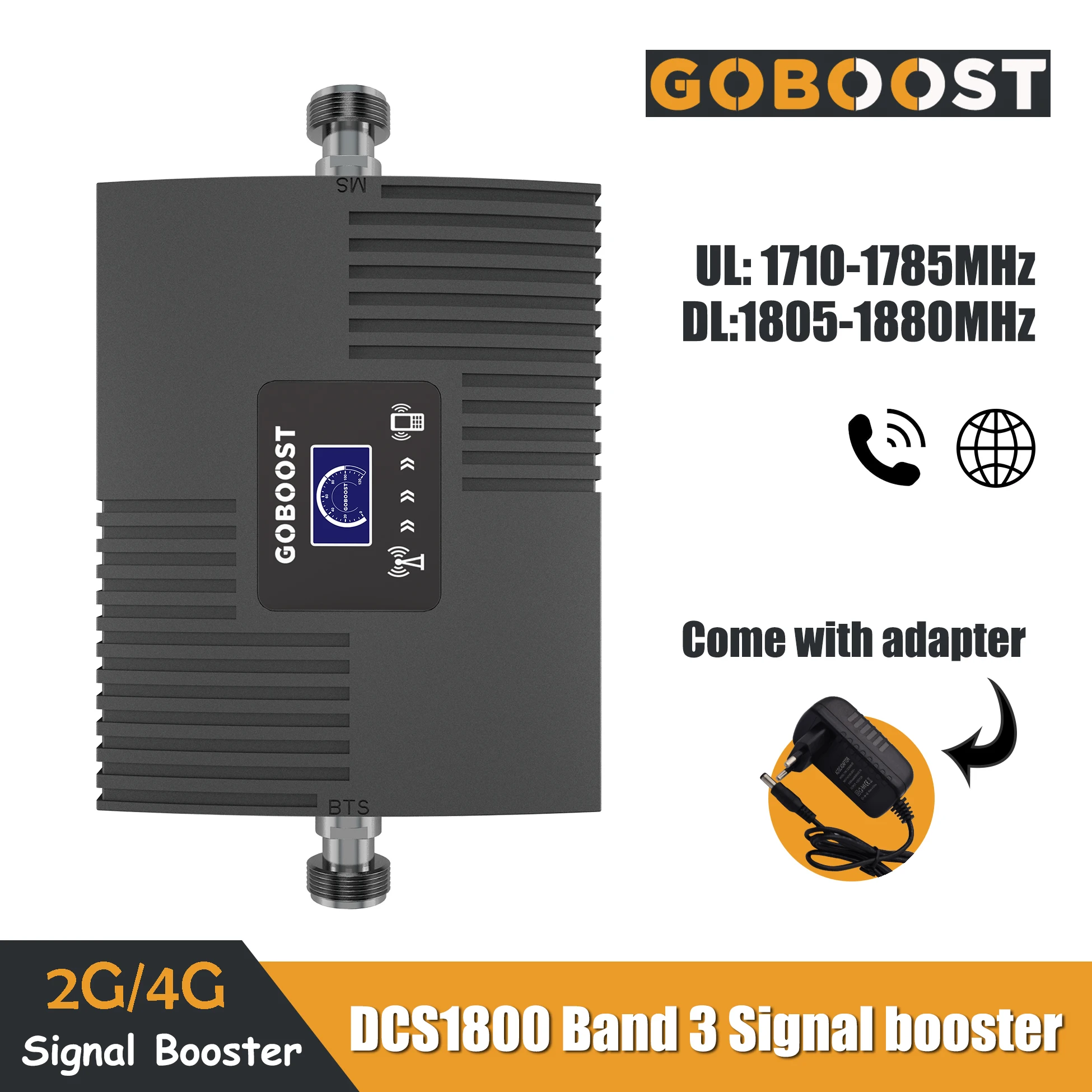 Усилитель сотового сигнала 2G 4G LTE DCS диапазоном 1800 МГц с ЖК дисплеем|Усилители