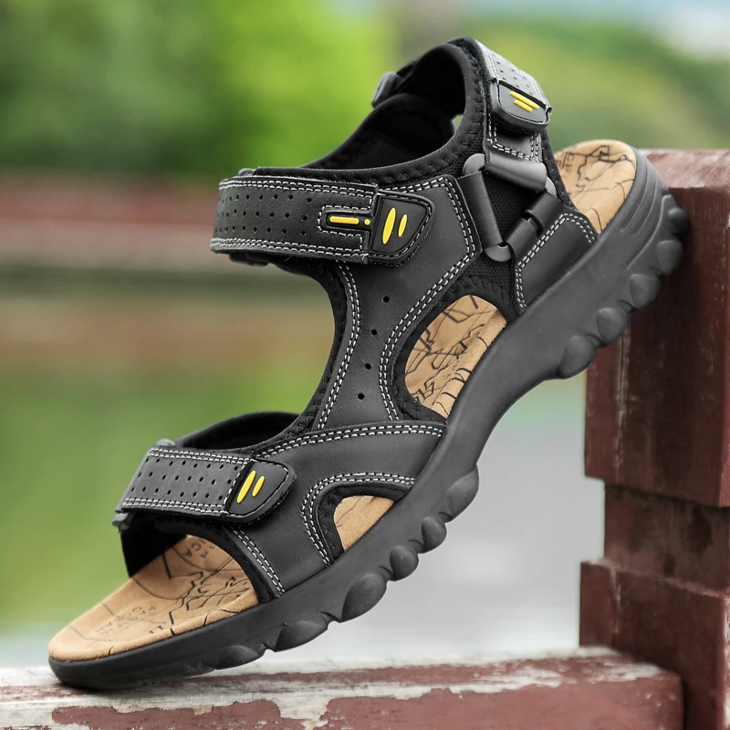 

Shoes Man Breathable Sandalet Erkek Shoes Breathable Beach Slippers Men Sandel For Sport Shoe Breathabl Summer Sandals Work