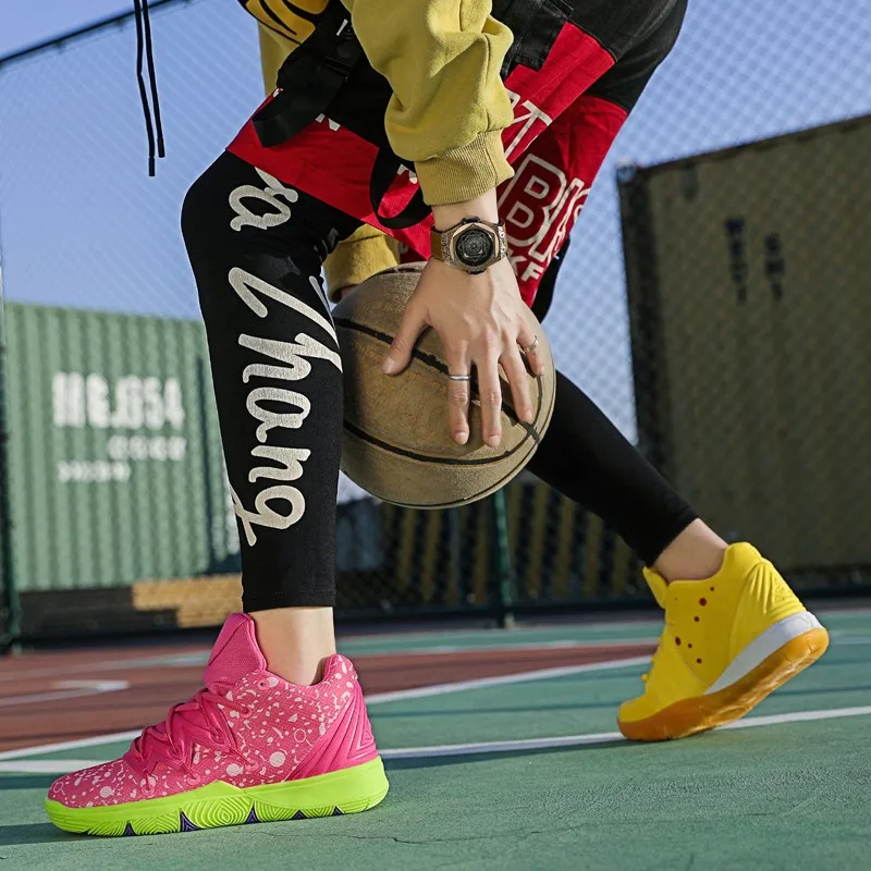 

Hot Sale Orange Men Basketball Shoes Breathable Non Slip Basket Sports Shoes Men Designer Sneakers Couple zapatos de baloncesto