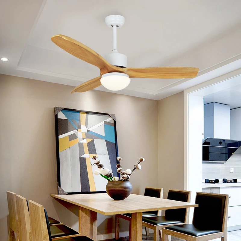 Деревянные потолочные вентиляторы для гостиной спальни лезвие декоративный