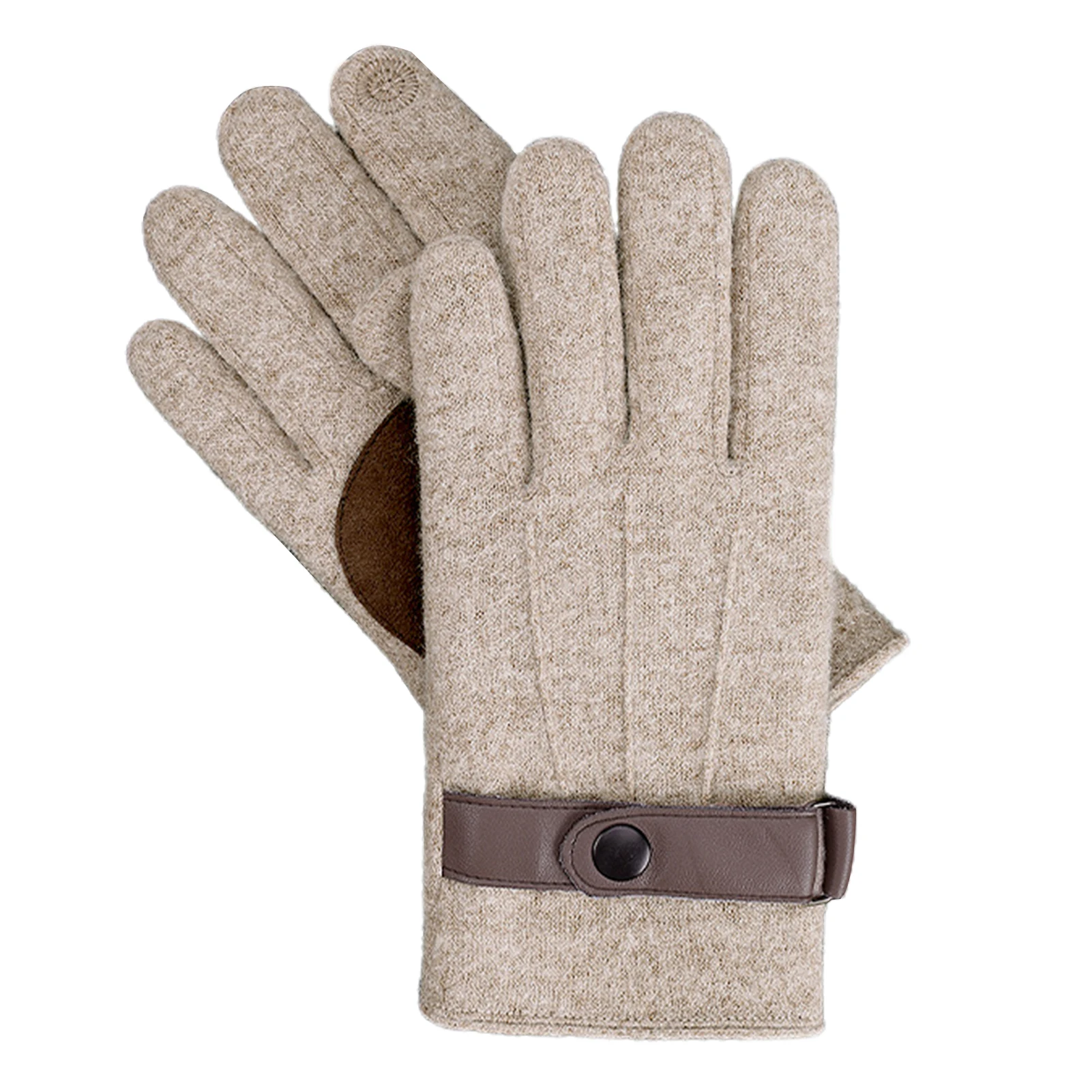 

1pair Men Women Contact Screen Business Winter Gloves Keep Warm Windproof Breathable Washable Wear Resistant Soft