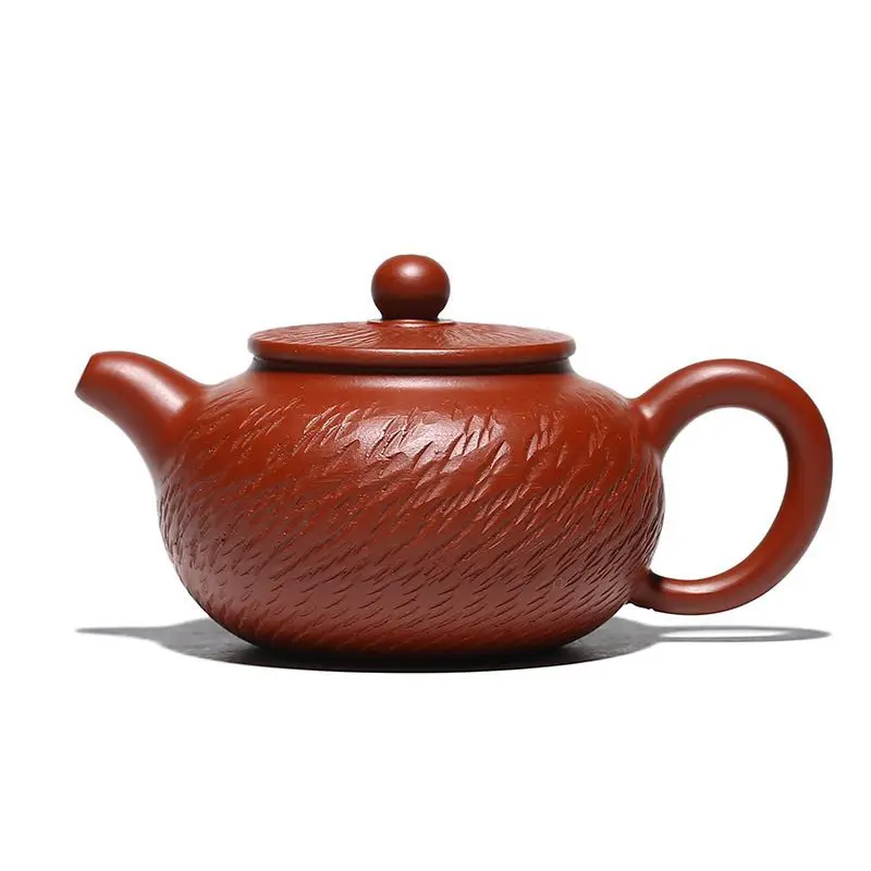 

Tiaodao Han pot purple clay pot yuzhongsha teapot Dahongpao tiaodao hand painted Qiang Ji Ren