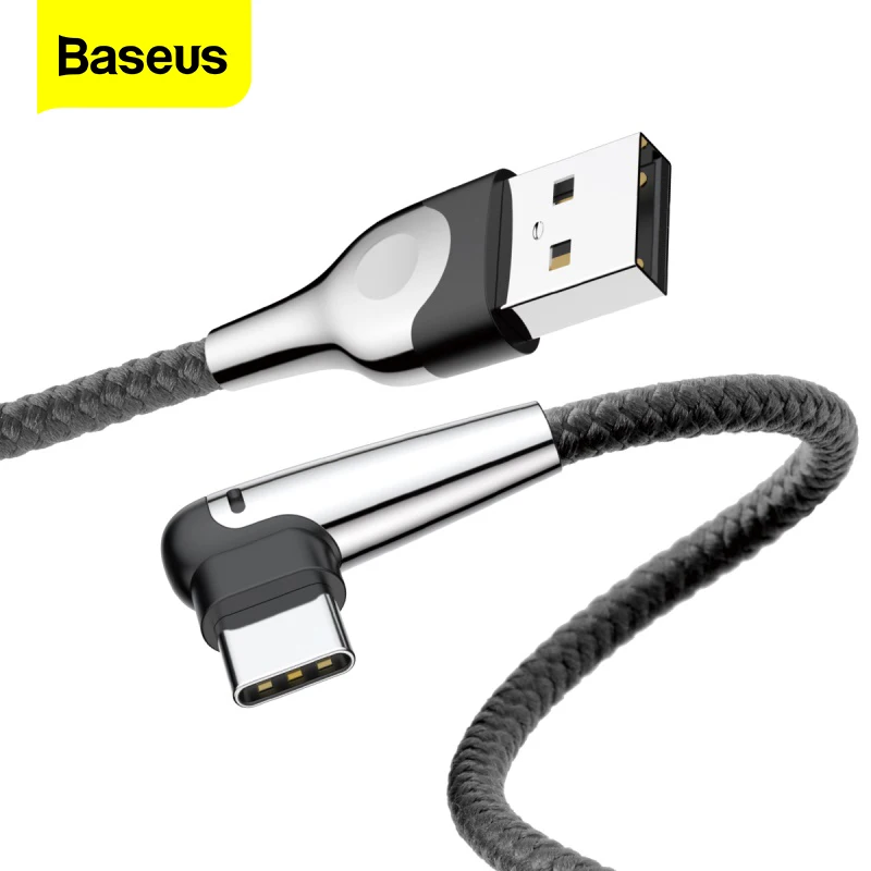 Кабель зарядный Baseus USB Type C для Samsung S10 S9 Xiaomi mi 9 8 Huawei P20 Lite|Кабели мобильных