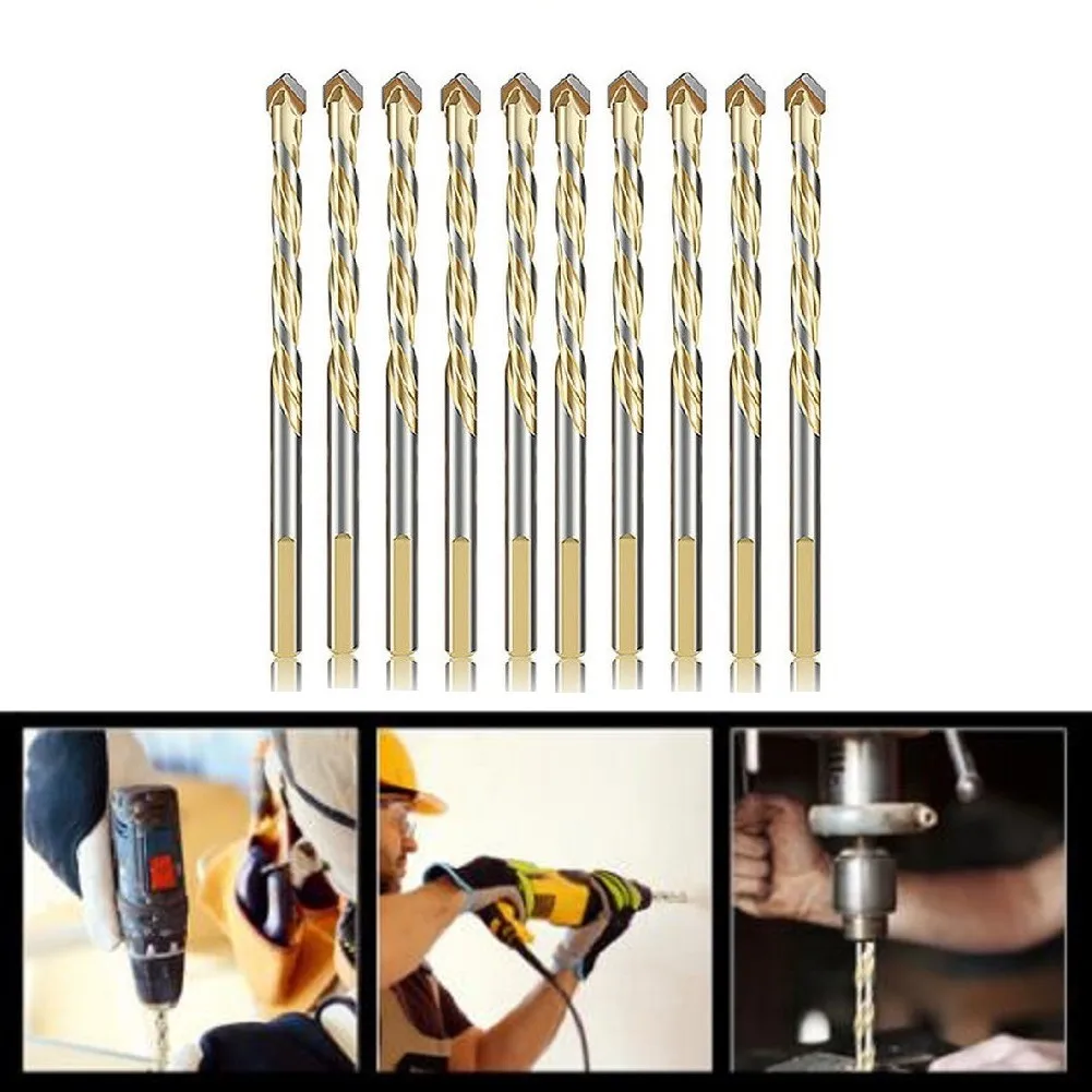 

Seven Triangle Drill Drill Bit Glass Multi-Function Pieces Set Durable