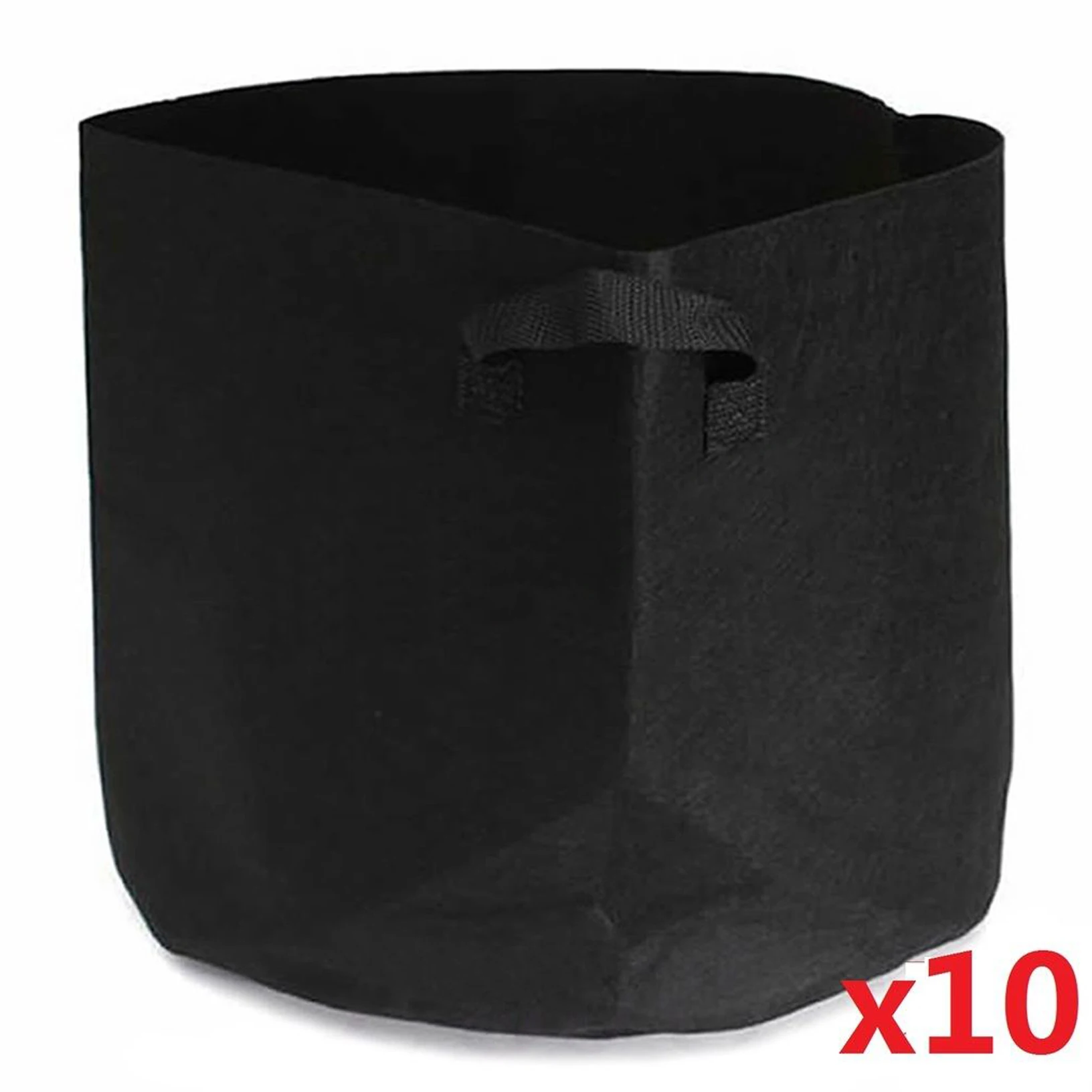 

10pcs Black Garden Plant Grow Bag Vegetable Flower Pot Potato Garden Grow Bags Flower Vegetable Aeration Plant