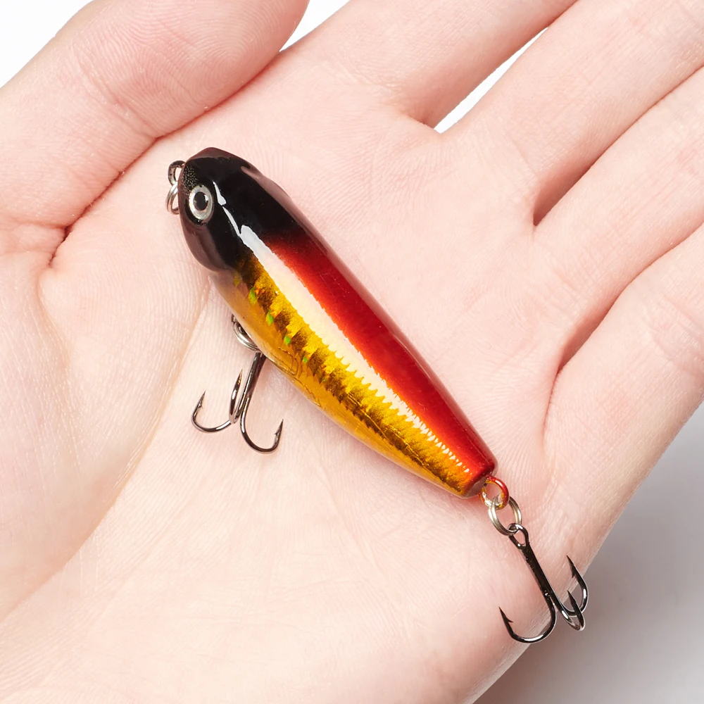 

4.7g Rockfishing Fishing Lures Pencil Woblers Topwater Floating Pike Artificial Bait for Fishing Baits Fish Wobblers 3d Eyes