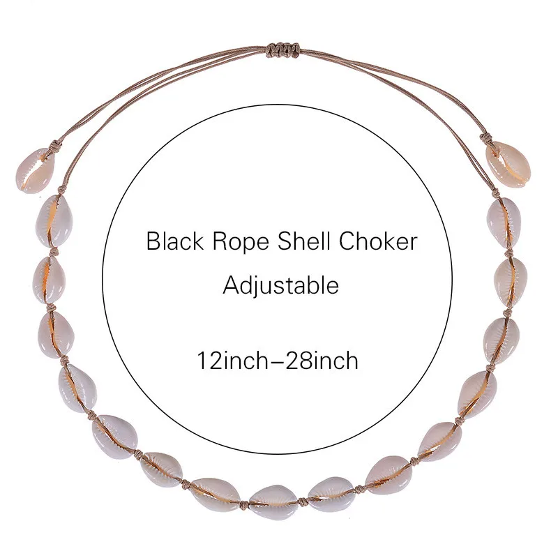 Чандлер Cowire ожерелье из морской раковины чокер океан море пляж ювелирные изделия