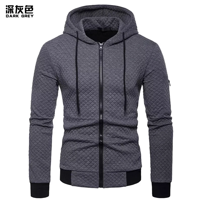 

Cardigan Tracksuits Men Sets Long Sleeve Hoodie+Jogging Trousers 2piece Sets Fitness Running Suits Male