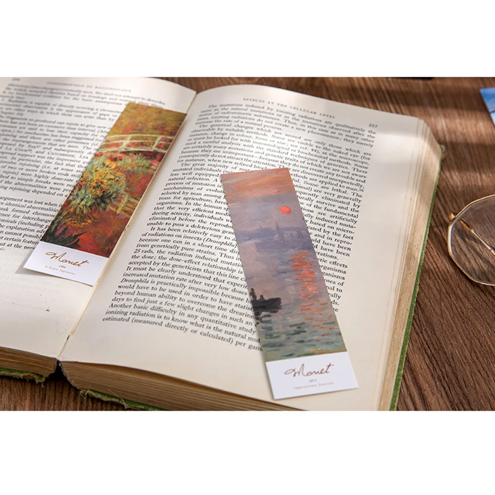 

30pcs/bag Roaming Warm Series Bookmarks Ins Style Book Page Marker Student Book Markers Diy Decoration Material Office Supplies