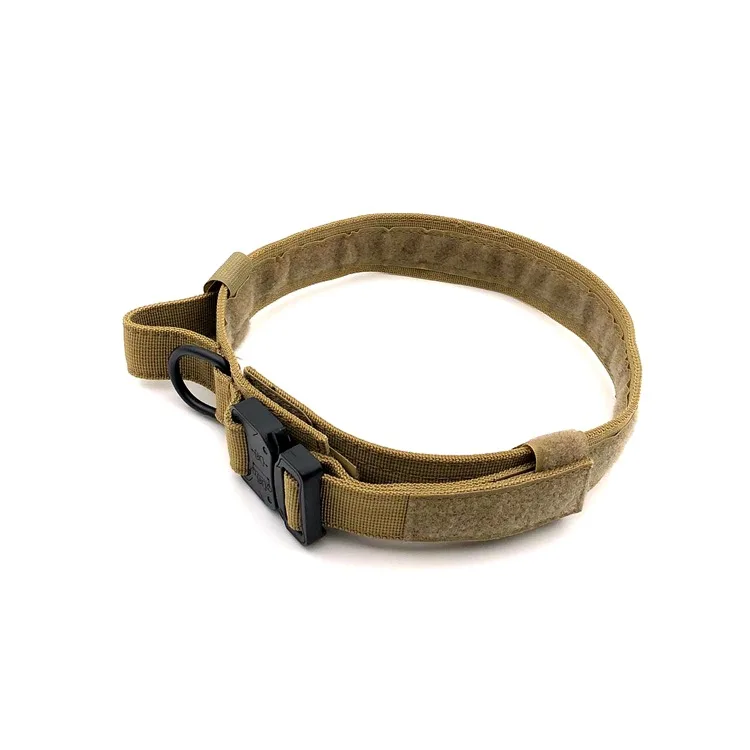 

Outdoor Tactical Movement Dog Collar Military Nylon Necklace Middle or Large Sized Dog Leash Traction Rope Pet Supplies