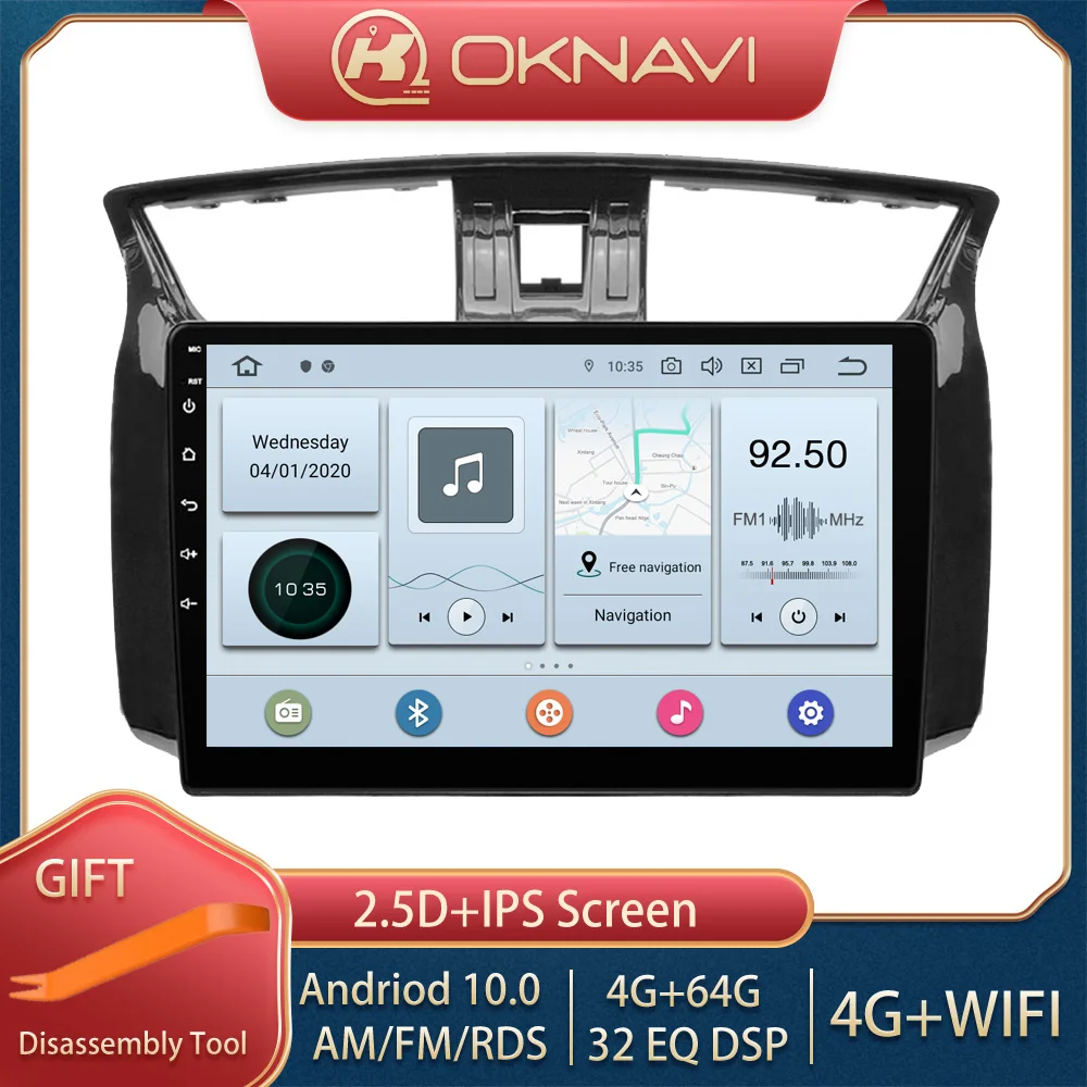 Автомобильный мультимедийный DVD-проигрыватель OKNAVI 10 'ɲ.5D Android 9 0 с