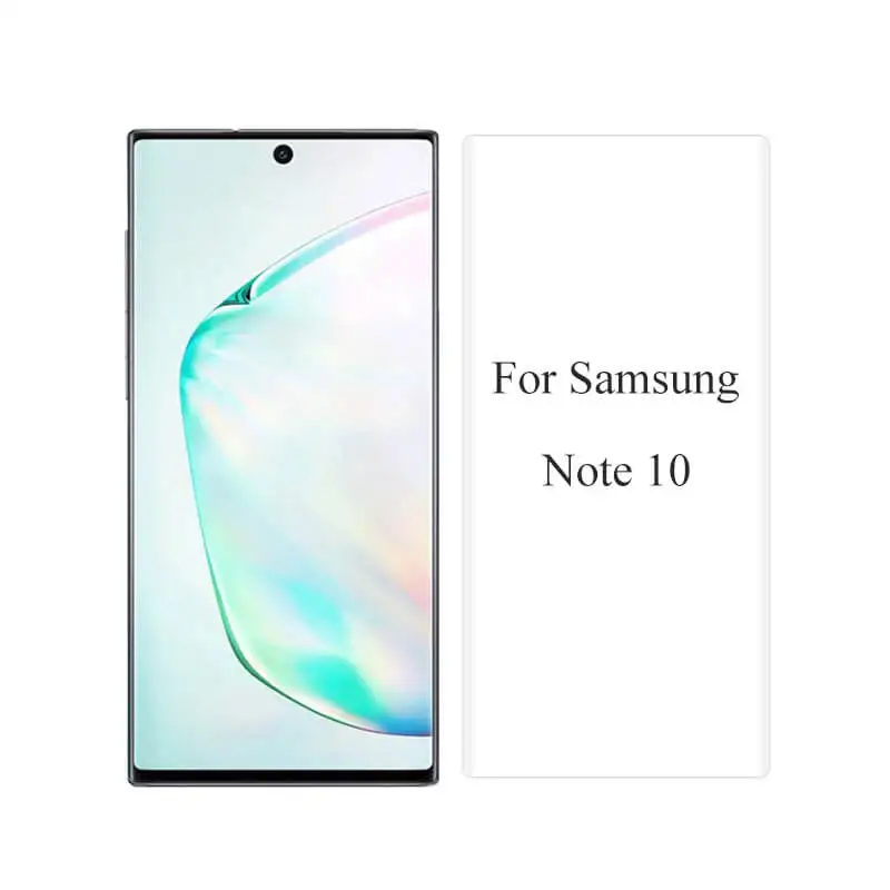 Для samsung S9 S8Plus S7Edge Note9 Note8 S6Edge полноразмерная Защитная пленка для экрана изогнутая крышка стеклянная Защитная пленка для экрана сотового телефона - Цвет: For Samsung note 10
