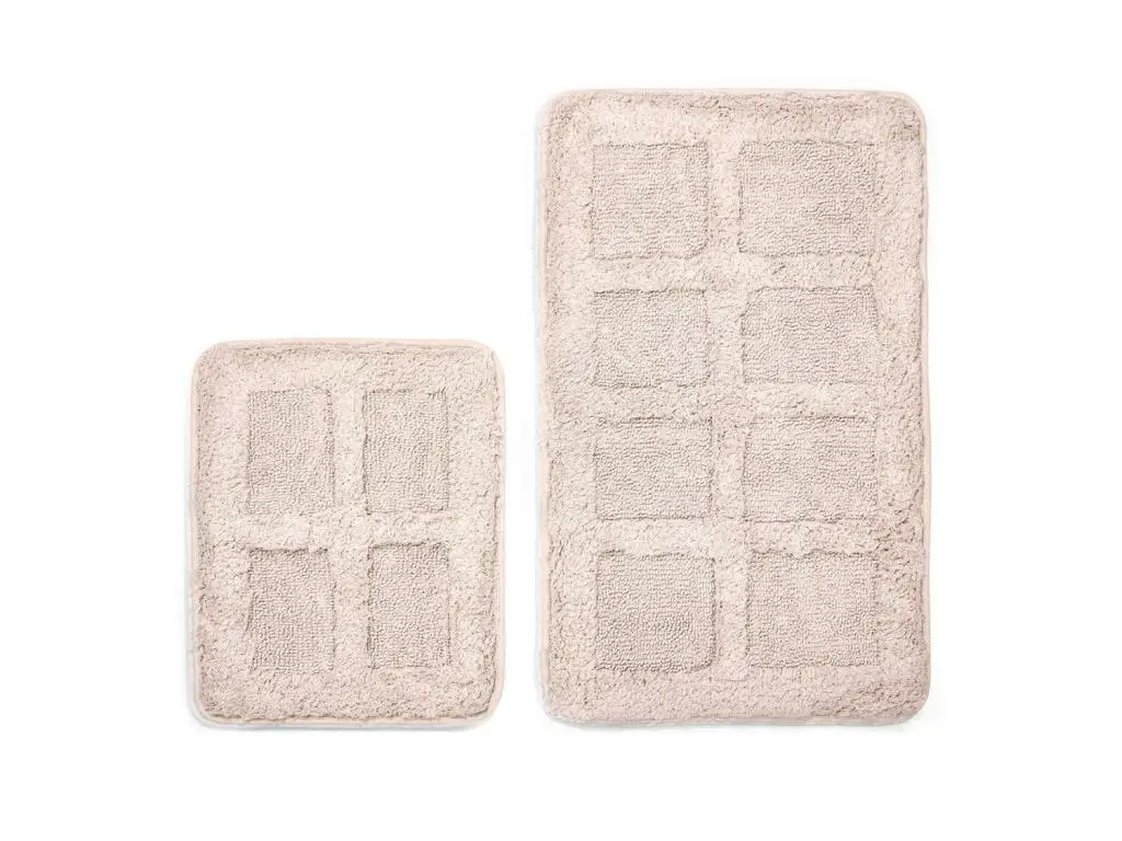 

Checkers Cotton 2li Bath Mat Pad Beige