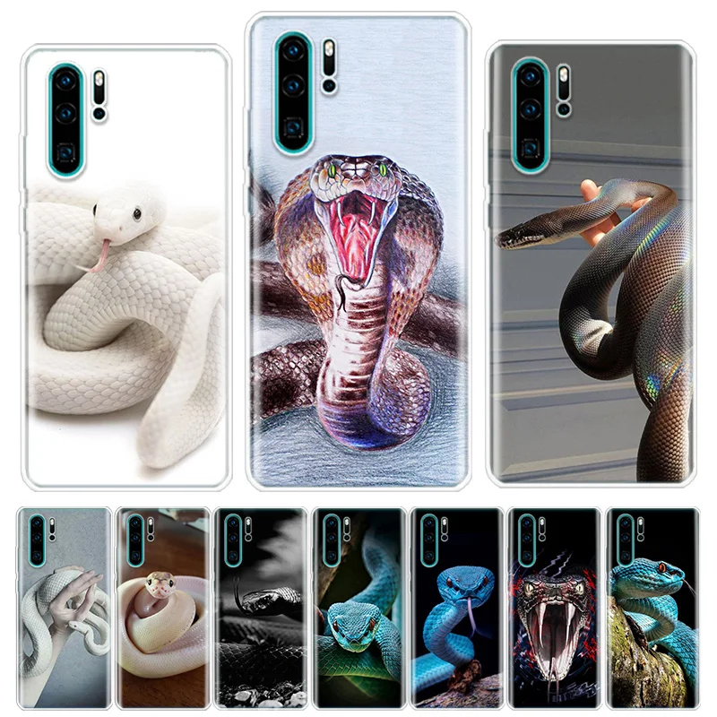 Leather Snake Scales Phone Case For Honor 50 20 Pro 10i 9 Lite 9X 8A 8S 8X 7S 7X 7A Huawei P Smart Z 2021 Y5 Y6 Y7 Y9 Cover Fund