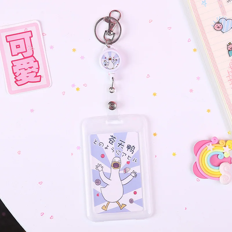 Симпатичный мультяшный держатель для ID карт из пвх держатели бейджей модный
