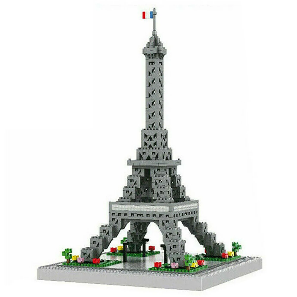 

1600Pcs Eiffel Tower Paris France Building Blocks DIY Educational Toys Famous Architecture Micro Bricks for Kids Adults