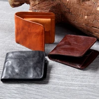siku genuine leather mens wallet vertical male wallet distress wallet case men purse