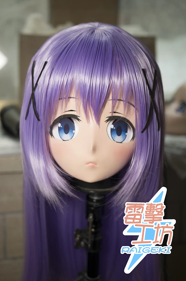 (RAIGEKI MAKS 110) Силиконовая маска Helloween голова переодевающаяся BJD кукла кигуруми аниме