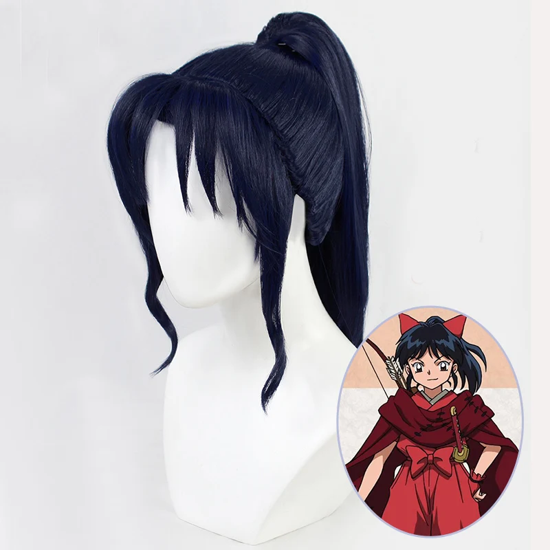 

Hanyou No Yashahime: Princess Half-Demon Moroha Ponytail Synthetic Hair Halloween Party Carnival Role Play Cosplay + a wig cap