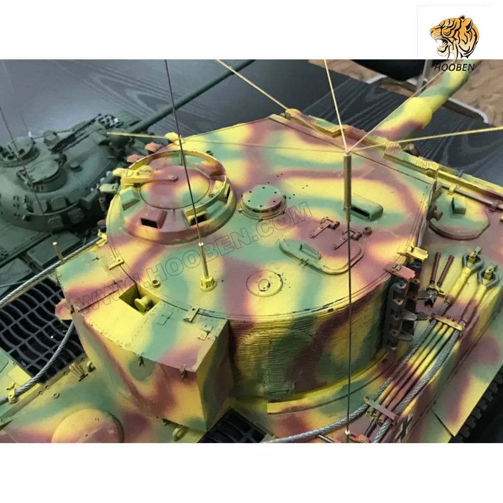 HOOBEN 1:10 RC RTR Танк TigerI позднего производства Wittmann тяжелый танк Второй мировой войны на радиоуправлении полная функция AFV, готов к запуску