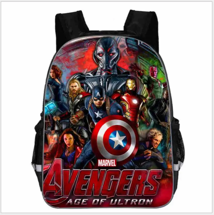 Детский рюкзак с принтом Мстителей классный школьный ранец для мальчиков